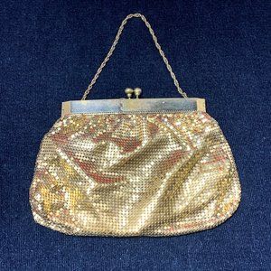 Vintage Gold color Mesh purse. Box opening.